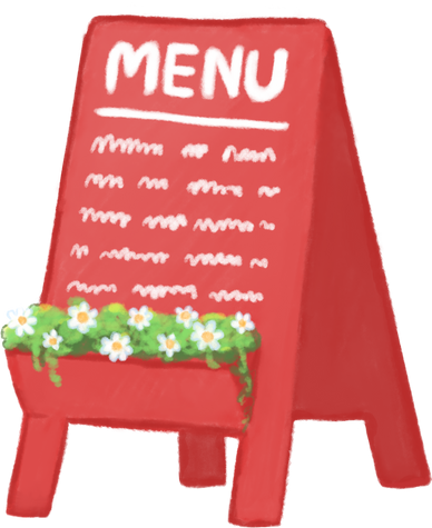 Menu sign